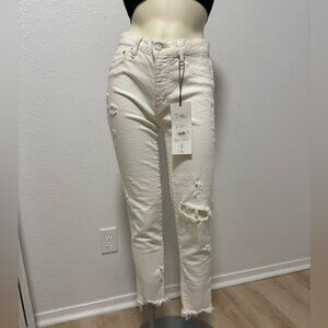 NWT Moussy Vintage Glendele Skinny Jeans in White